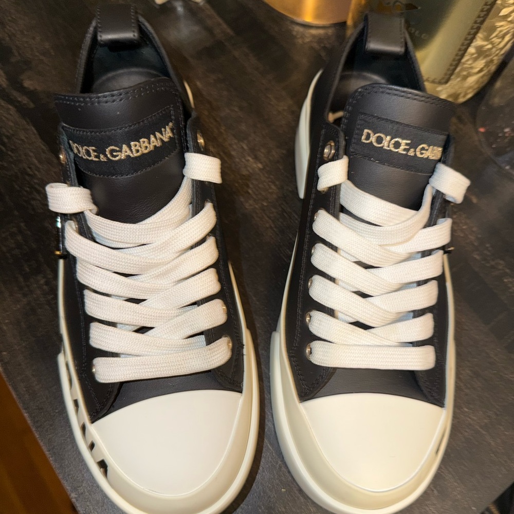 Dolce & Gabbana Monochrome Logo Sneakers